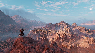 canyon photography, Assassin's Creed, video games, Assassin's Creed: Origins HD wallpaper