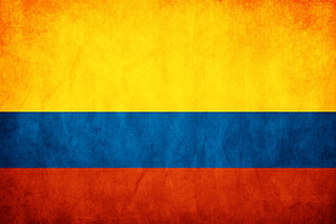 blue and red area rug, Colombia , flag HD wallpaper