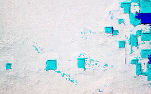 blue, purple and white abstract painting