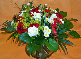 bouquet of assorted color flowers