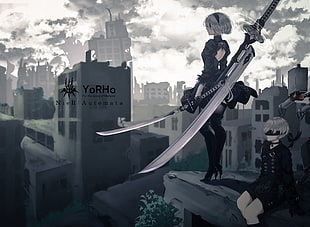 YoRHa anime wallpaper HD wallpaper