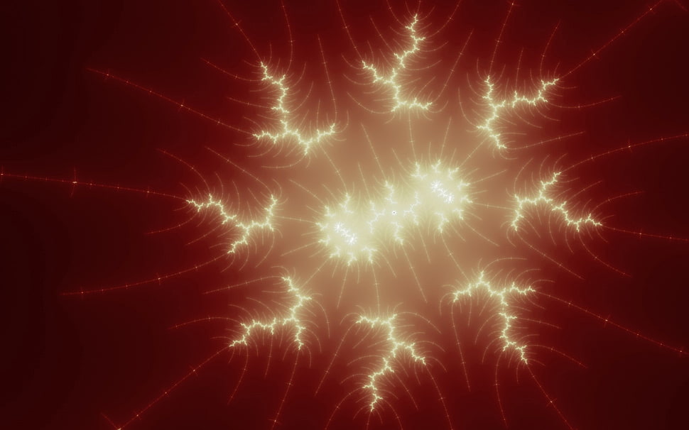 red and yellow electric background HD wallpaper