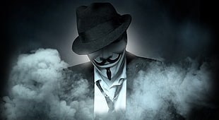Guy Fawks mask, Anonymous HD wallpaper