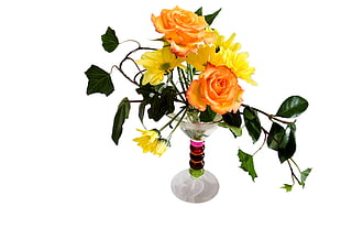 Roses,  Flowers,  Yellow,  Vase HD wallpaper