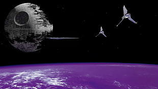 Star Wars Death Star wallpaper, movies, Star Wars, Star Wars: Episode VI - The Return of the Jedi, science fiction