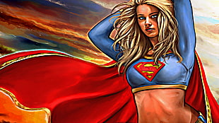 Supergirl digital wallpaper HD wallpaper