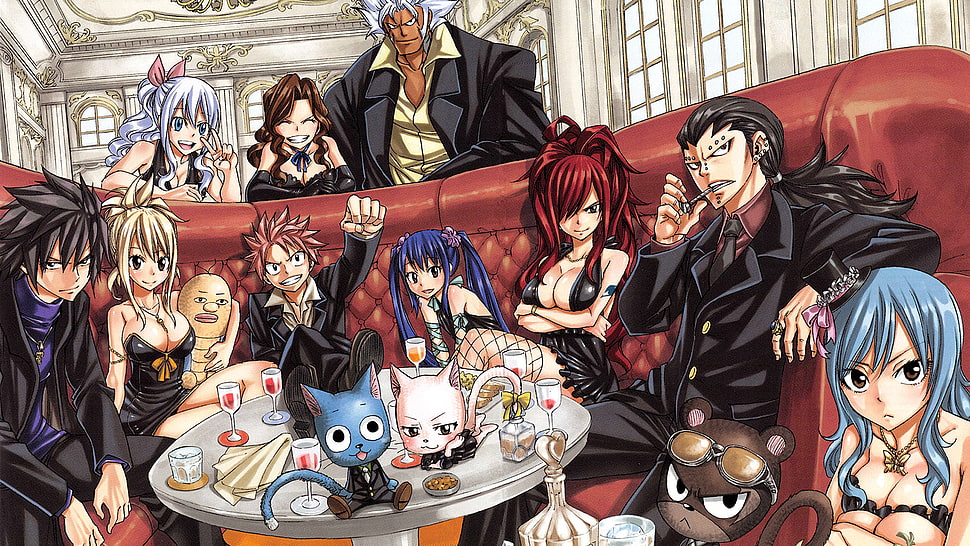 Fairy tale anime poster, Fairy Tail, anime HD wallpaper