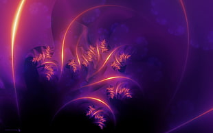 red and purple 3D wallpaper