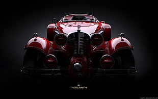 red Danelsmon car, car, supercars, digital art, Marvel Comics