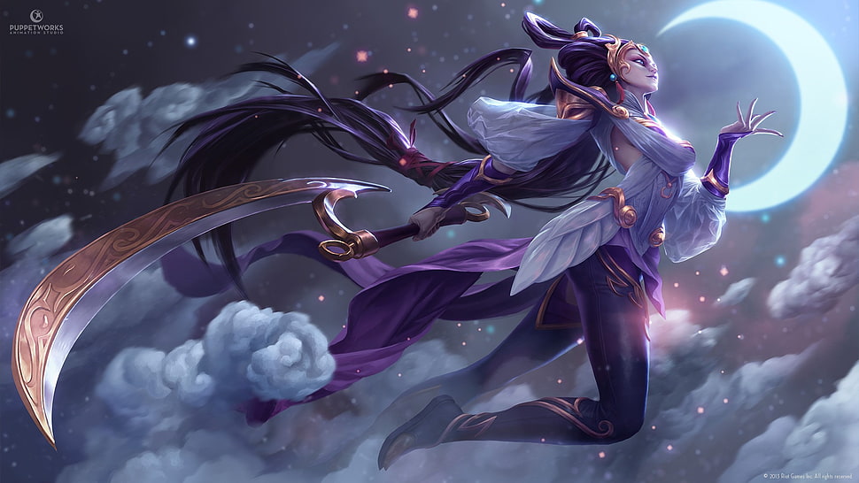 female game character, League of Legends, Diana (league Of Legends HD wallpaper