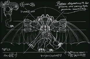 4-arms and feet winged character illustration, BioShock Infinite, Songbird (BioShock), video games, artwork