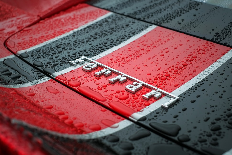 red and black Ferrari car HD wallpaper