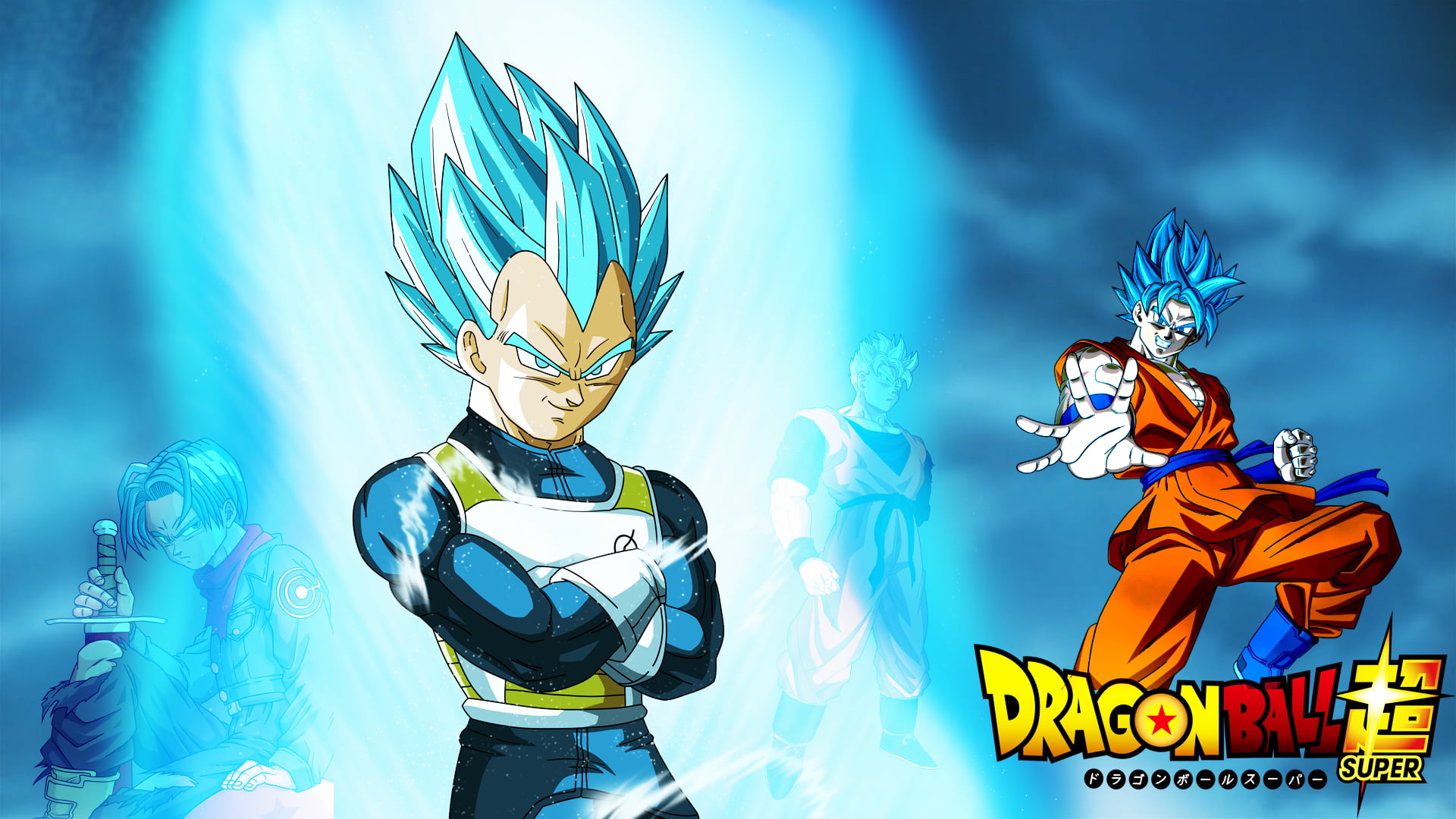 Vegeta and Son Goku, Vegeta, Son Goku, trunks, Son Gohan