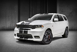 white Dodge Durango SRT