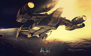 RSI game cover, Star Citizen, cutlass, Robert Space Industries, spaceship HD wallpaper