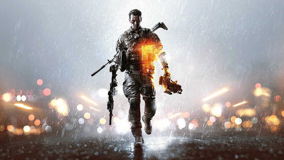 men's gray shirt and pants, Battlefield, Battlefield 4, video games HD wallpaper