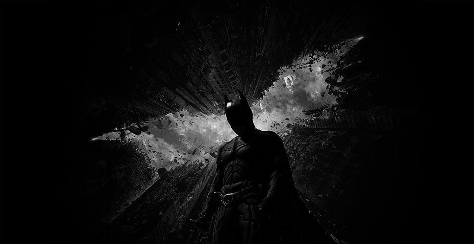Batman digital wallpaper, The Dark Knight Rises, Batman, dark, Christian Bale HD wallpaper