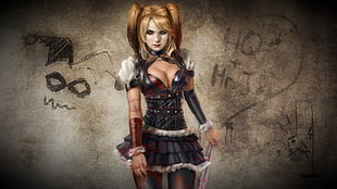 Harley Quinn digital wallpaper