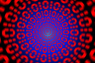 Binary code,  Optical illusion,  Rotation