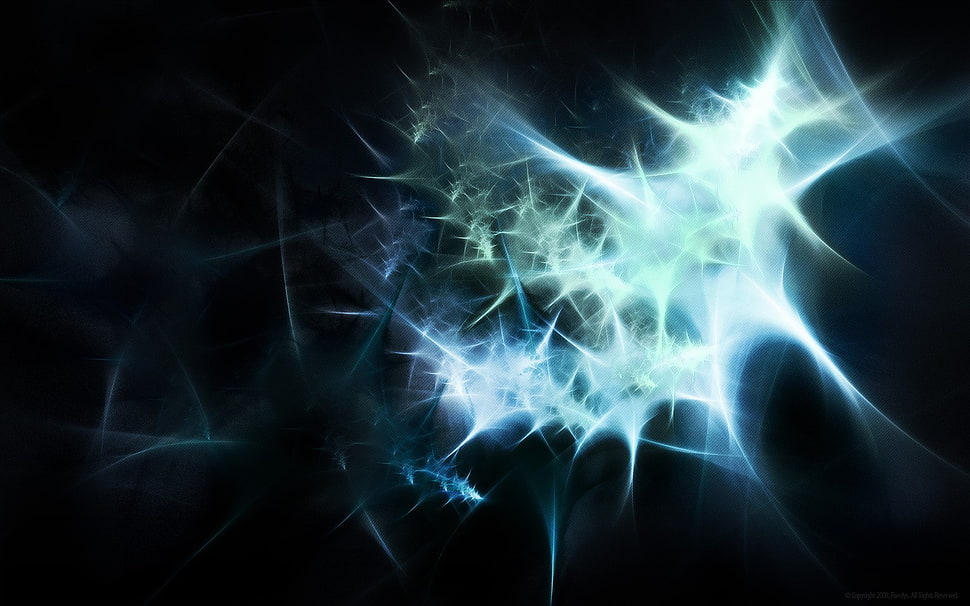 white and gray light sparks, abstract HD wallpaper
