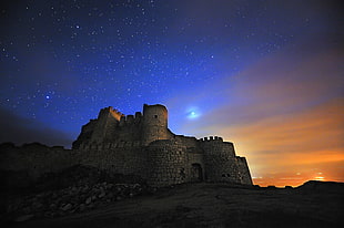 Starry-Starry nights with ancient castle