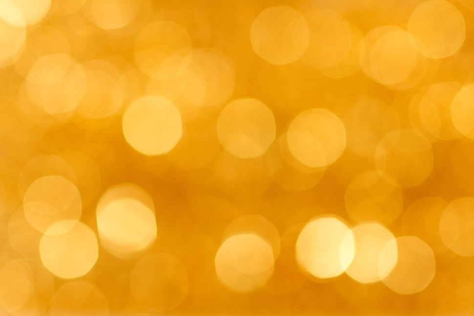abstract, blurred, gold, lights HD wallpaper