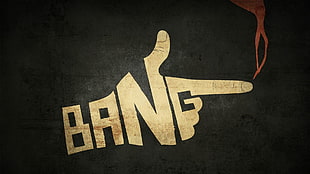 hand with bang word painting, bangs, Cowboy Bebop HD wallpaper