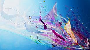 multicolored wallpaper, abstract
