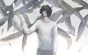 L from Death Note HD wallpaper