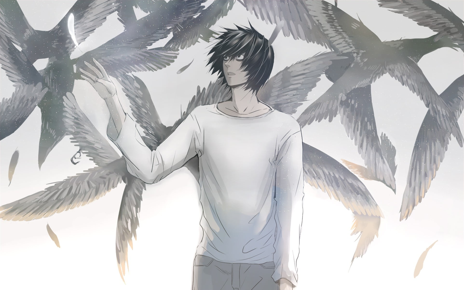 L From Death Note Hd Wallpaper Wallpaper Flare