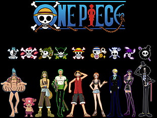 One Piece Straw Hat Crew wallpaper, One Piece, anime, Monkey D. Luffy, Frankie