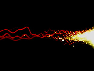 long exposure photo of LED light