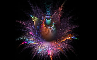 multi-colored 3D poster