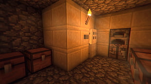 Minecraft game application screenshot, Minecraft, shaders