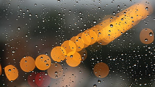raindrops on window HD wallpaper