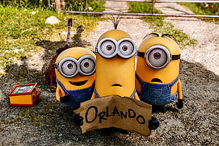 Three Minion decors