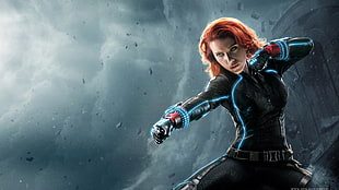 Scarlett Johansson as Black Widow on Marvel Avengers HD wallpaper