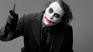 selective focus photography of Heath Ledger as The Joker of Batman HD wallpaper