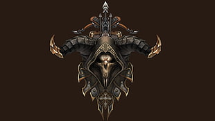 animal horn illustration, video games, Diablo III