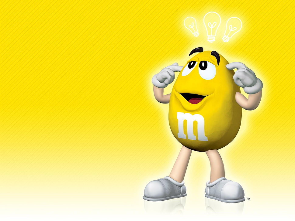 M&M's character illustration HD wallpaper