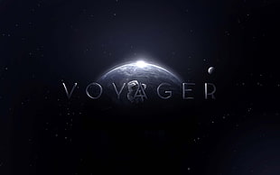 Voyager logo, space, Earth HD wallpaper