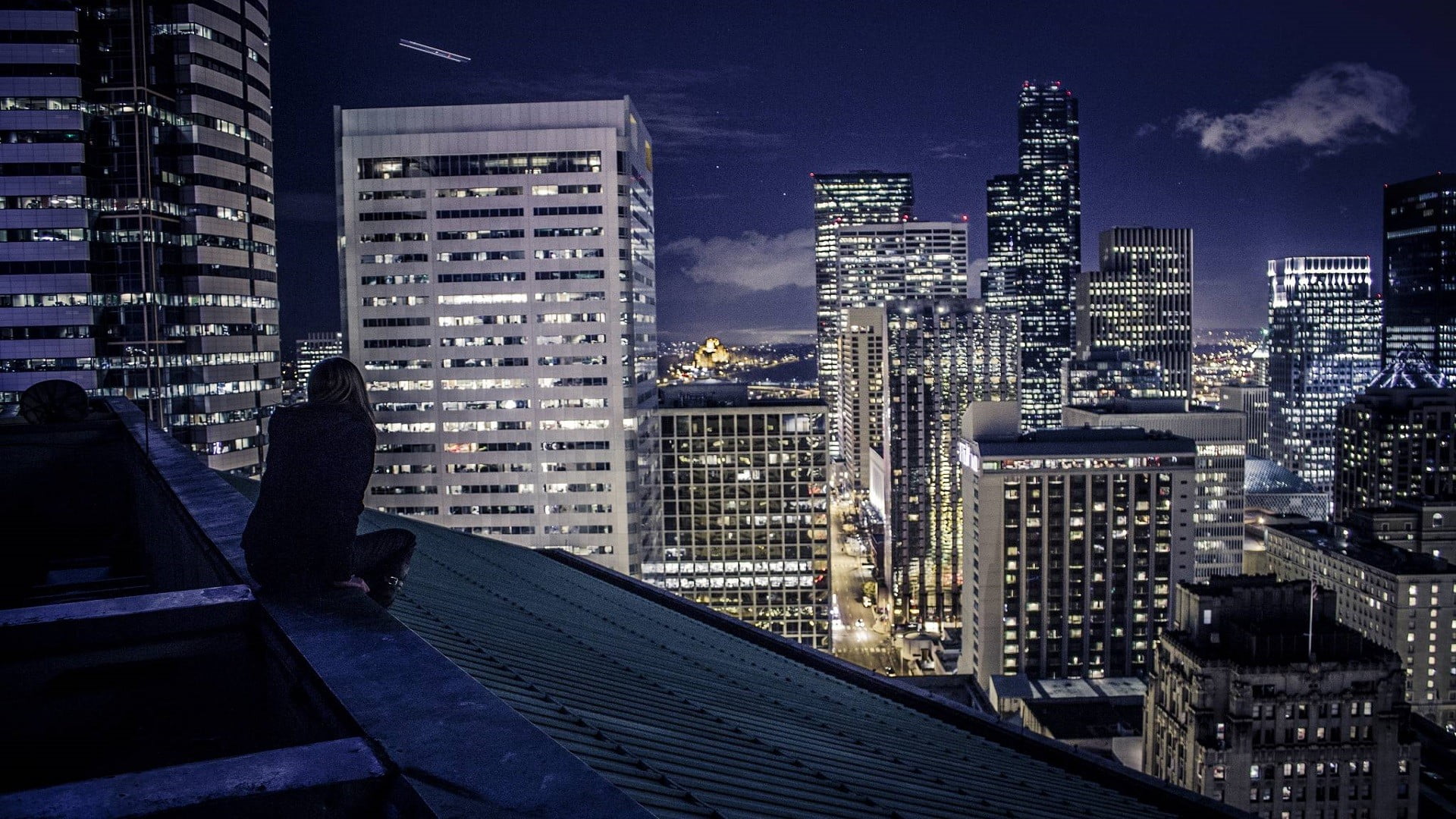 City Rooftop Background