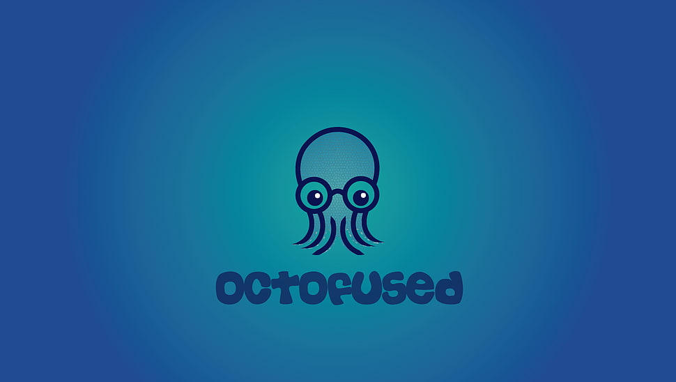 Octofused logo, vector, pixel art, digital art, octofused HD wallpaper