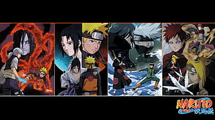 Naruto Shippuden digital wallpaper, Yakushi Kabuto, Orochimaru, Kyuubi, Uzumaki Naruto HD wallpaper