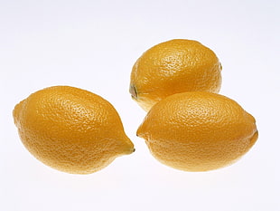 three Lemon fruits HD wallpaper