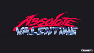 Absolote Valetine logo, synthwave, 1980s, text, New Retro Wave HD wallpaper