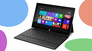 black and gray HP laptop, technology, Windows 8, computer