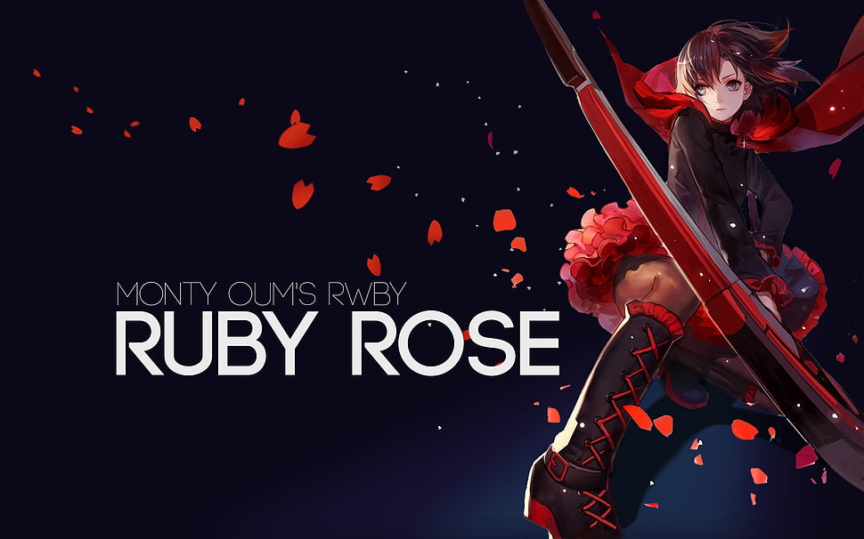 RWBY Ruby Rose illustration HD wallpaper