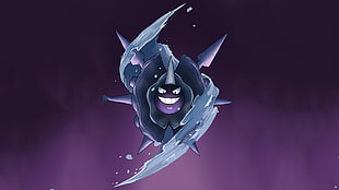 purple monster cartoon character