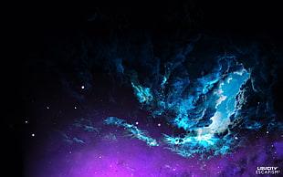 blue and purple cloudy sky wallpaper, Liquicity, liquid drum and bass, drum and bass